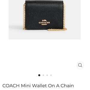 Coach Mini Wallet on a Chain